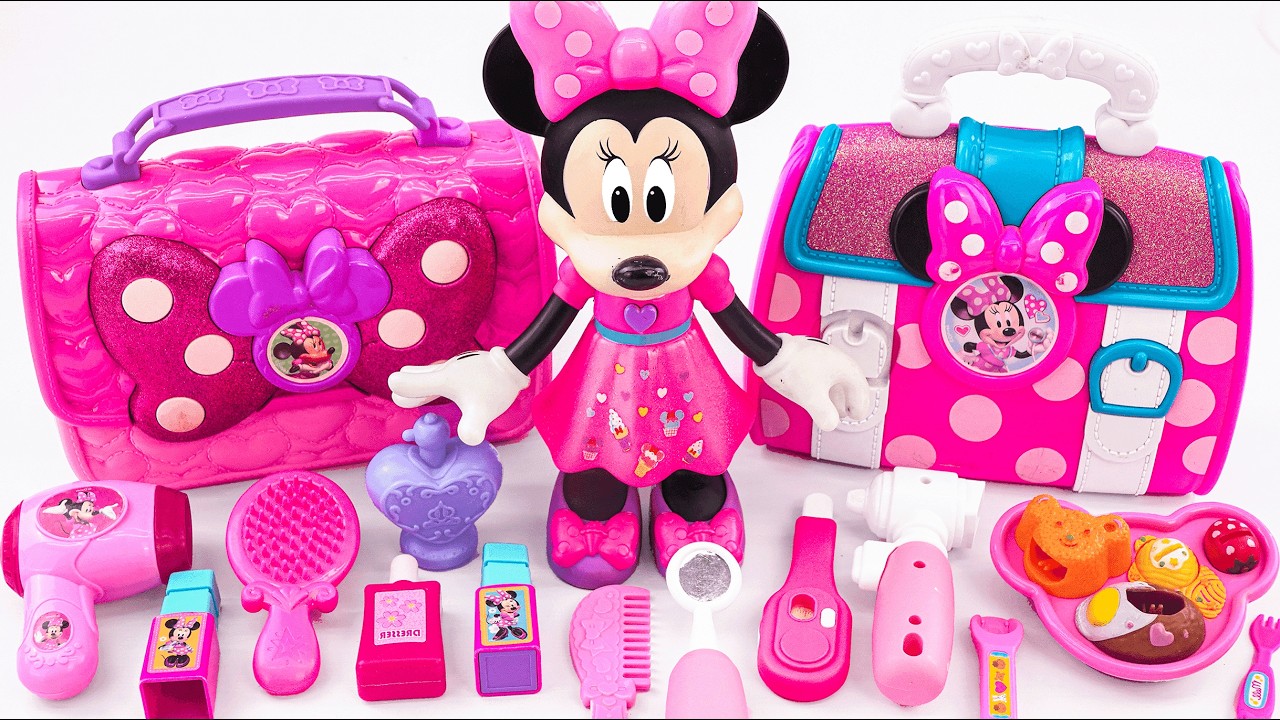 Minnie Mouse 2026🎀 Set Unboxing del maquillaje rosa de Minnie, colección de juguetes Disney