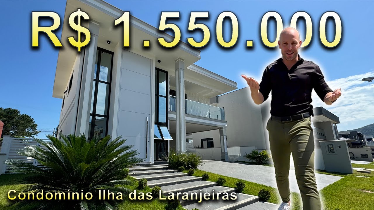 CASA 4 SUÍTES NO CONDOMÍNIO FECHADO ILHA DAS LARANJEIRAS, FLORIANÓPOLIS/SC