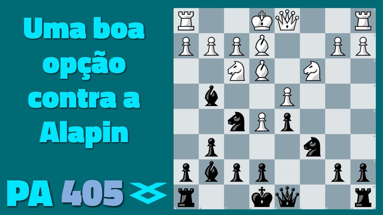 Enfrentando a Alapin com a variante 2...g6 | Pensando Alto 405