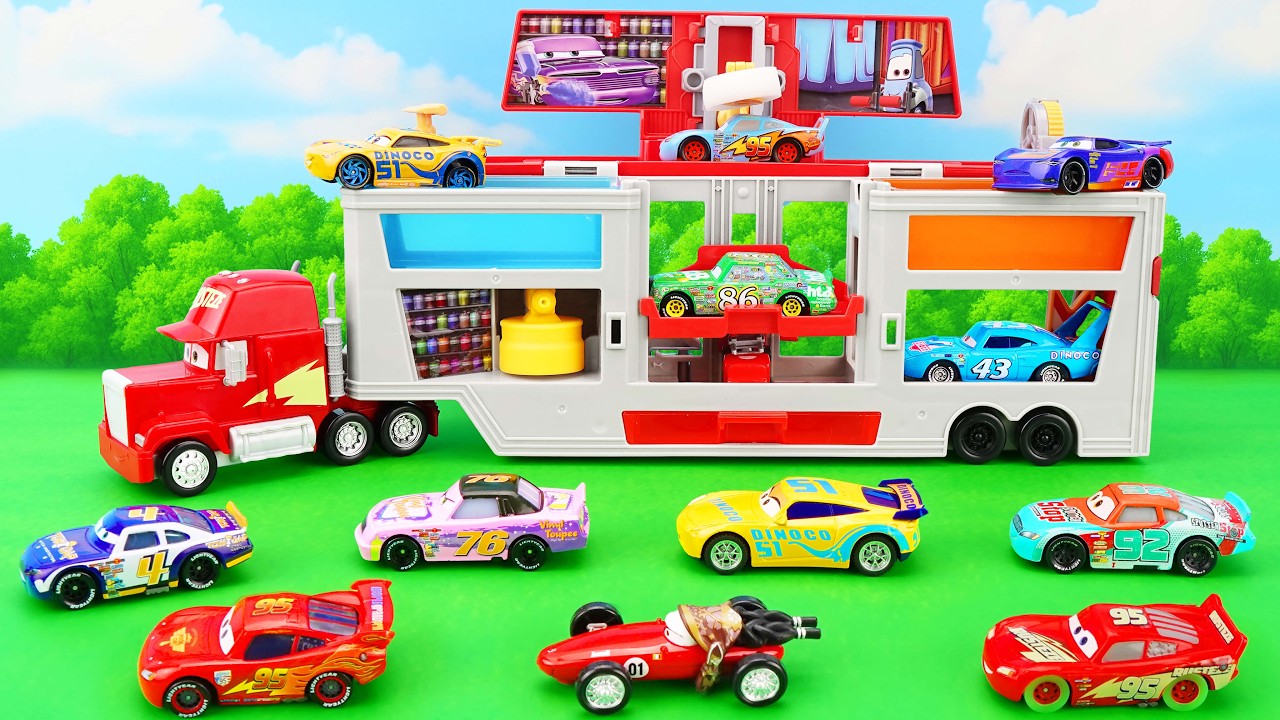 Disney Pixar Cars Unboxing Review | Disney Pixar Cars Color Changers Race Ready Car Wash Playset