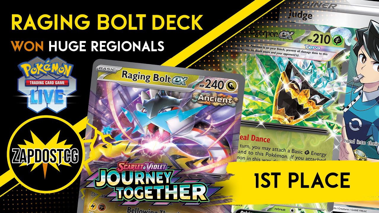 1st Place Raging Bolt ex Deck Wins BIG! | Full Gameplay + How to Play Guide