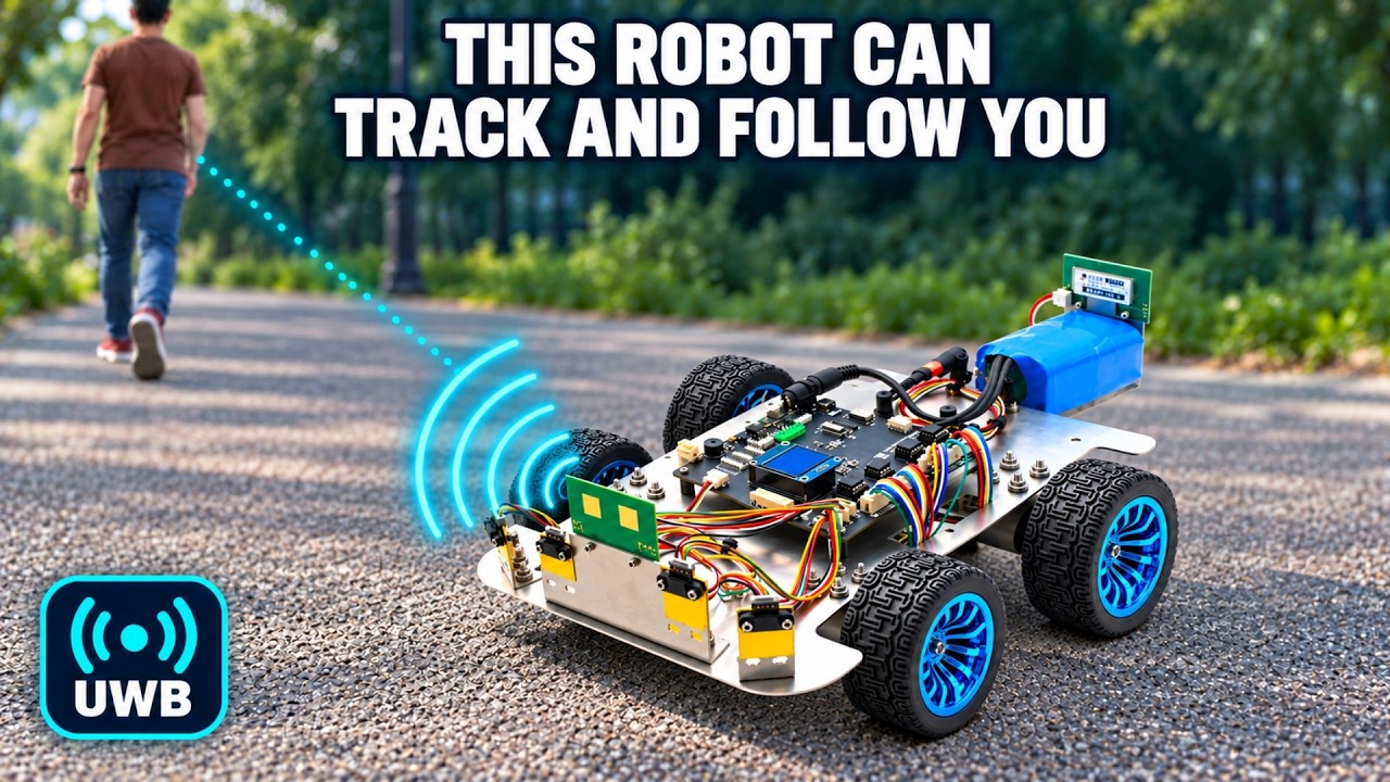 A Robot That Follows You Everywhere? | Testing a UWB-based 4WD Robot