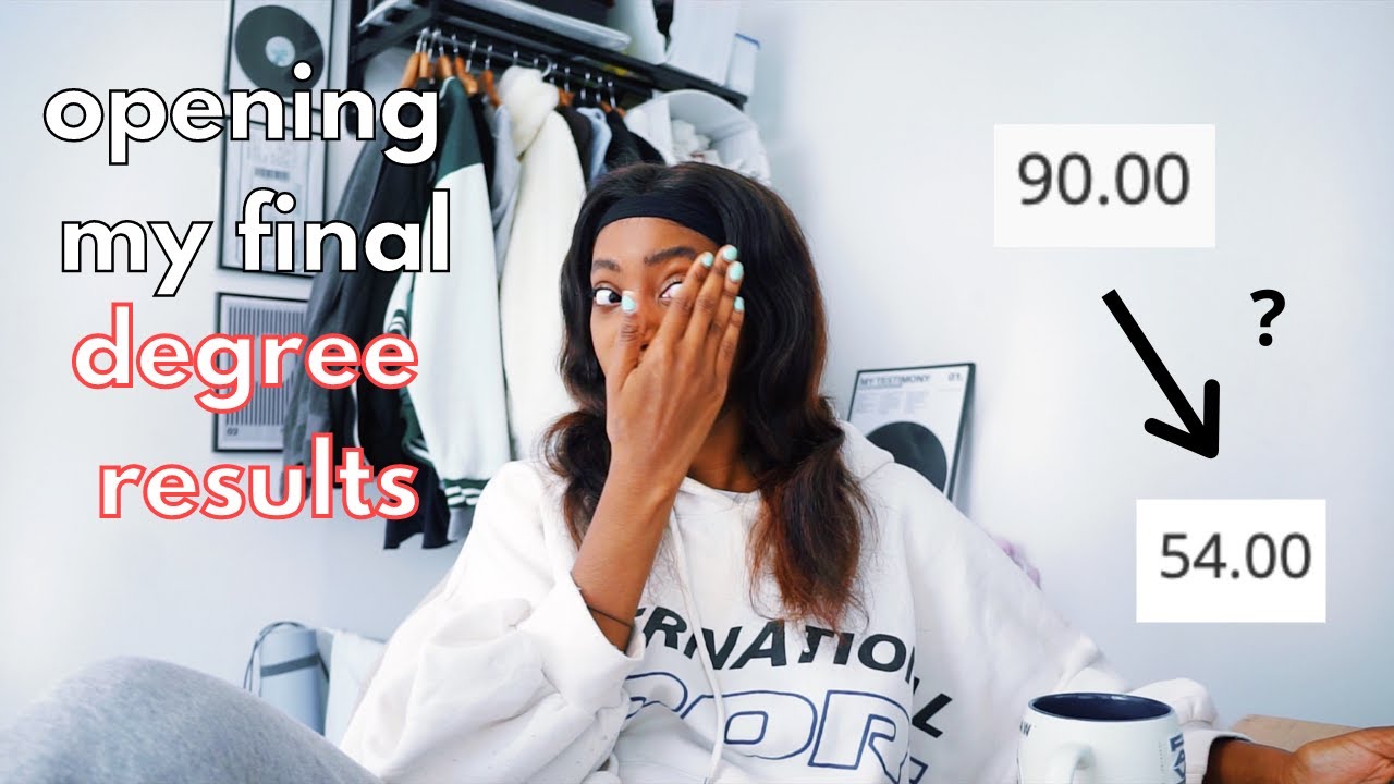 opening my final degree results! 🤯🎓( final grade & all my module marks)