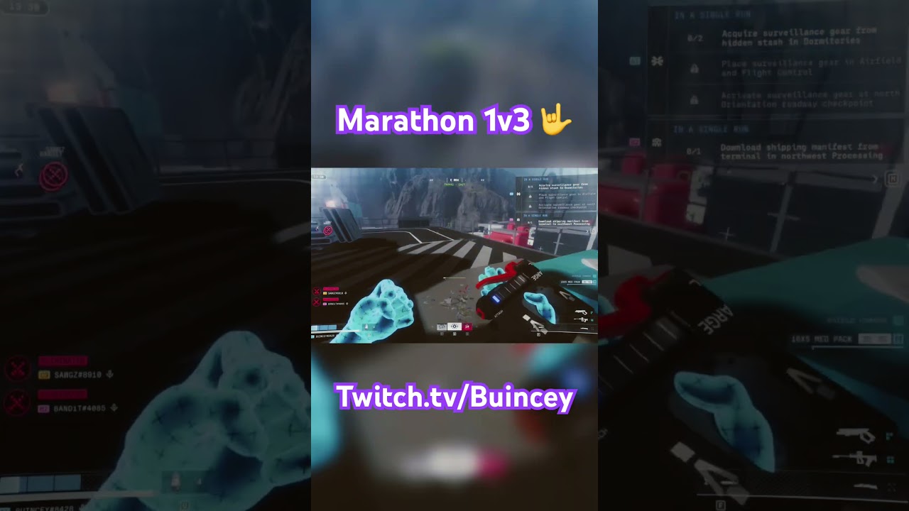 Decision making is key for a 1v3 in Marathon! #runner #marathonthegame #marathon #1v3