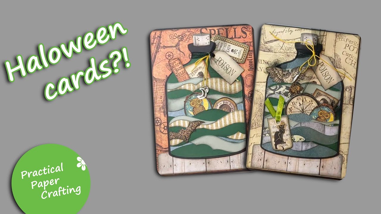 Making Poison Bottle Halloween Cards | Practical Paper Crafting