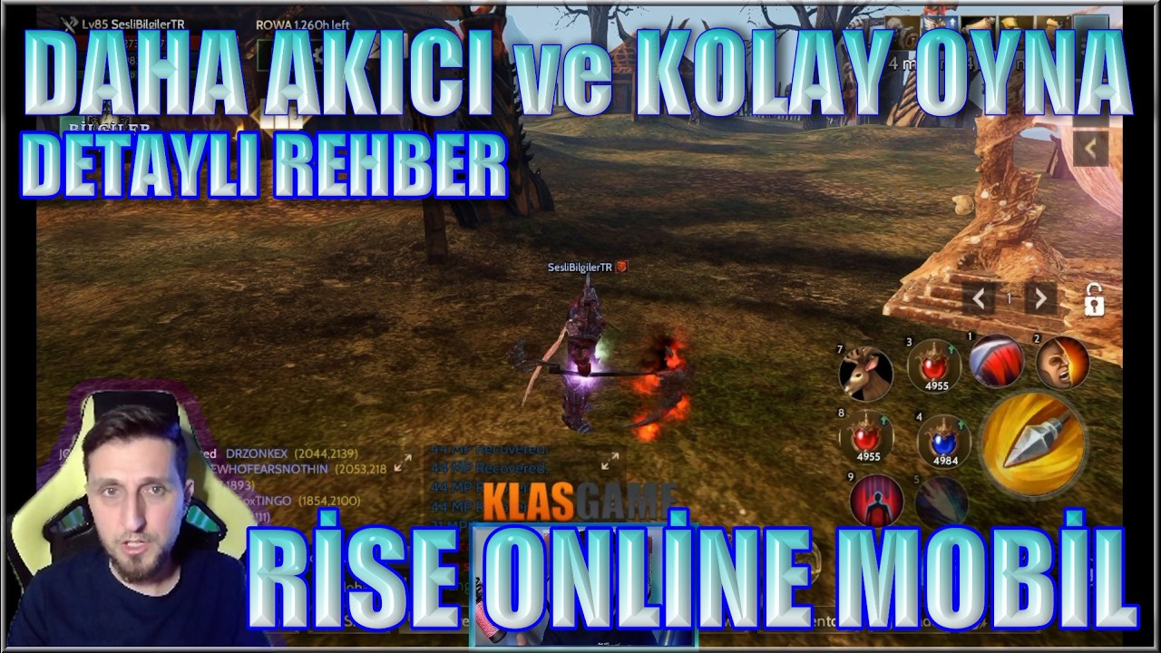 RİSE ONLİNE MOBİL - OYNANIŞ ARAYÜZ ve TÜM AYARLAR DETAYLI Rehber DAHA AKICI ve KOLAY Kontrol