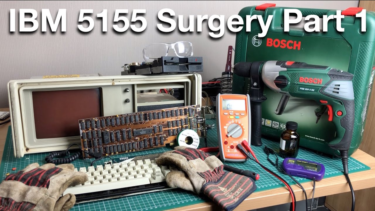 IBM 5155 Part 1 : Surgery - Bringing the luggable back from the dead.