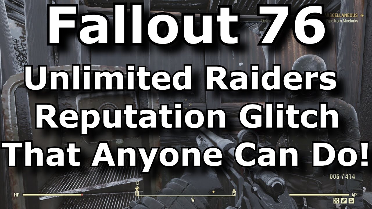 Fallout 76 Unlimited Raiders Reputation Glitch That Anyone Can Do! Rank Up Raider Rep Anytime!