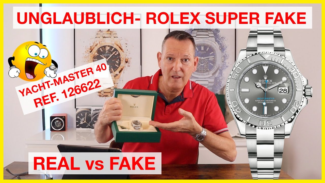 ROLEX ♛ YACHT-MASTER 126622 vs Fake