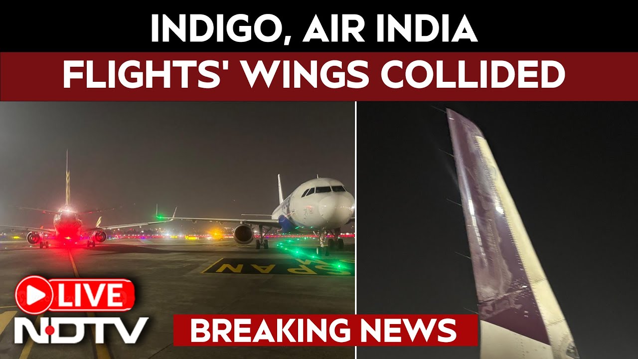 IndiGo And Air India Flights' Wings Collided | Air India AI 2732