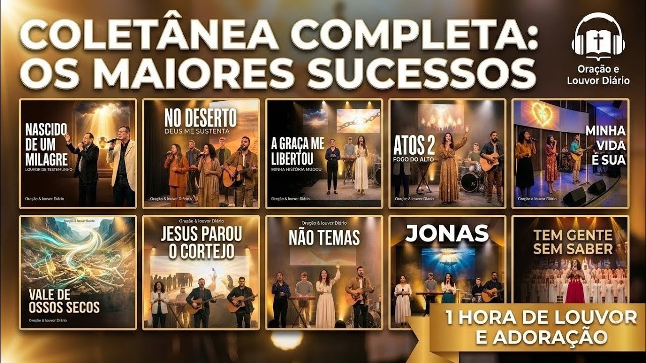 🎵 COLETÂNEA 1 HORA | Hinos de Louvor & Adoração 🙏🔥 | Oração & louvor Diário