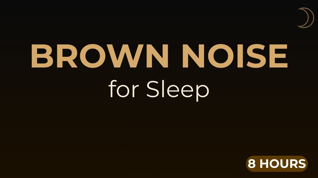 Brown Noise for Deep Sleep – 8 Hours | Black Screen, No Loop