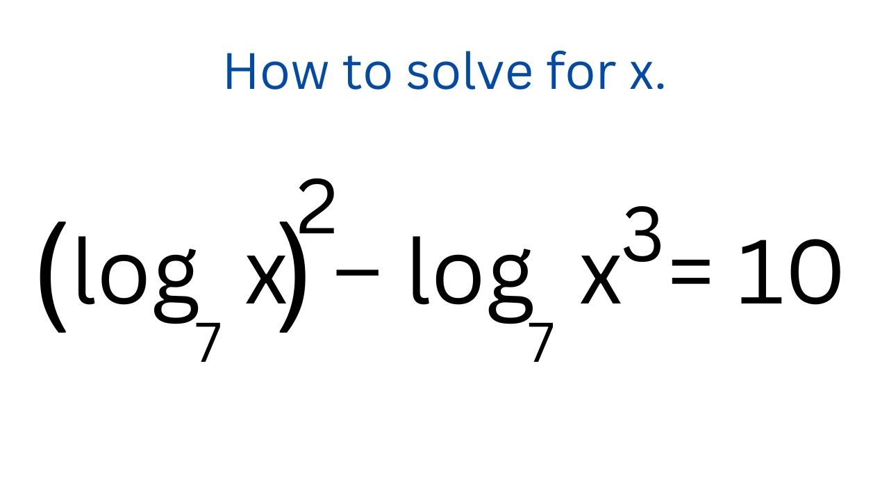 Logarithm Equation | How To Solve Logarithm Equation Of This Kind | Tricks Logarithm Equation