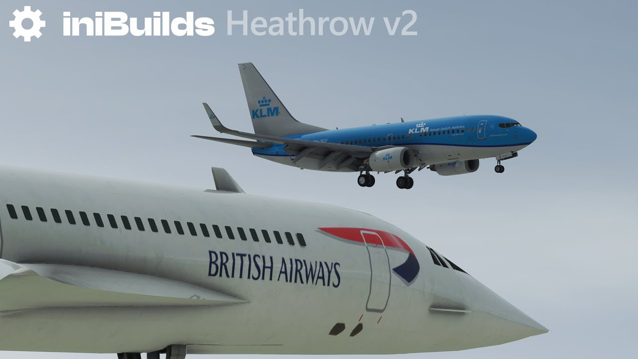 MSFS 2020 - PMDG 737 | IniBuilds London Heathrow V2! Windy Landing