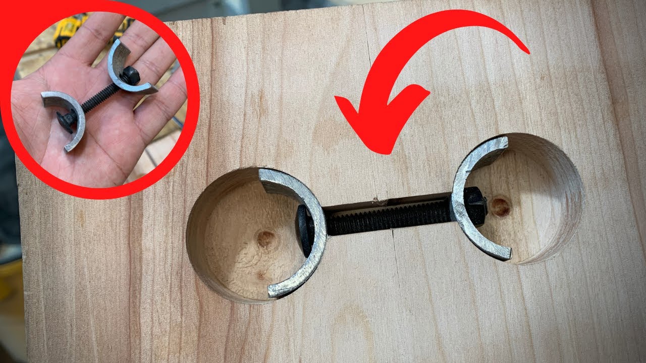 Interesante CONECTOR para hacer UNIONES de MADERA - Ideas de Carpinteria