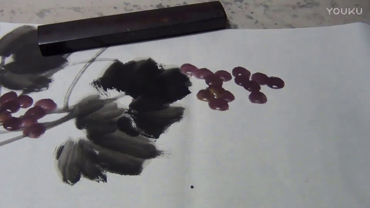 Chinese Brush Painting  : Grapes