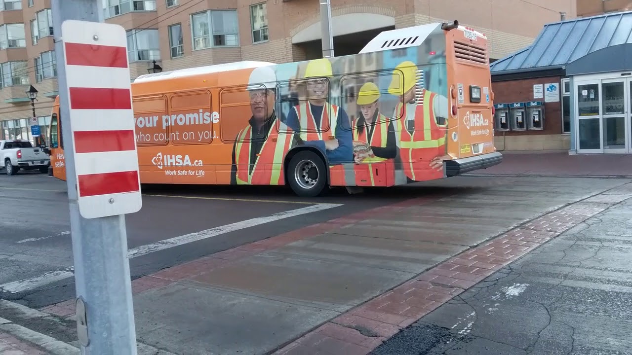 Burlington Transit Nova 7025-15 departing DownTown Burlington