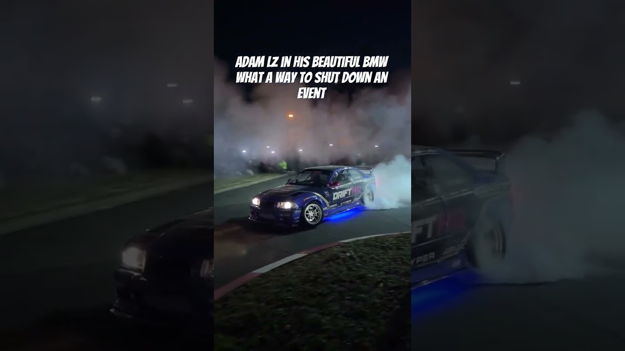 Adam Lz in his bmw burning some tires for the boys #automobile #trending