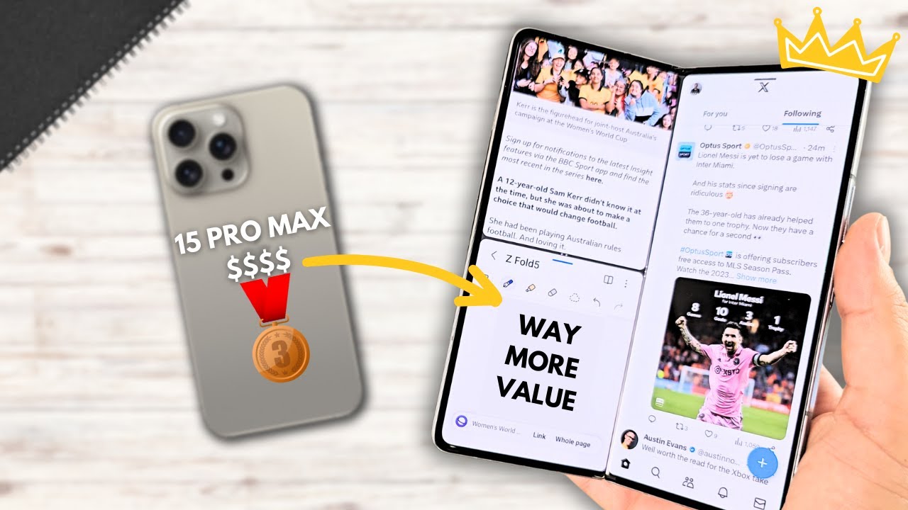 5 ПРИЧИН, ПОЧЕМУ Z Fold 5 ЛУЧШЕ iPhone 15 Pro Max