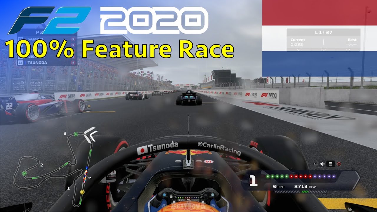 F1 2020 - Let's Make Tsunoda F2 Champion #3: 100% Feature Race Zandvoort | PS5