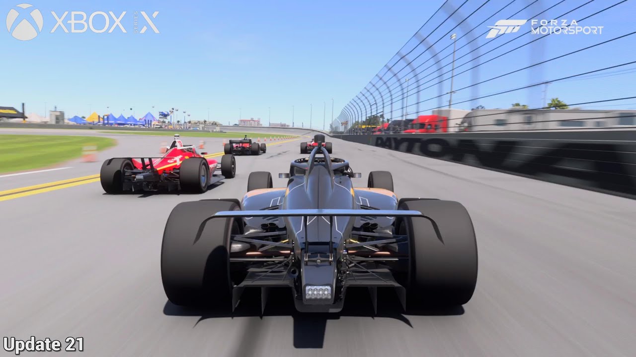 Forza Motorsport Update 21: Chevrolet Indycar '25 (Oval Kit) - Daytona Intl Speedway [4K.XSX]