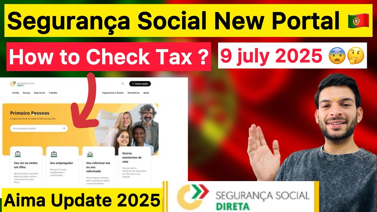 Portugal (Segurança Social 2025 New Update) AIMA |HOW TO CHECK TAX #segurancasocial  #aimaportugal