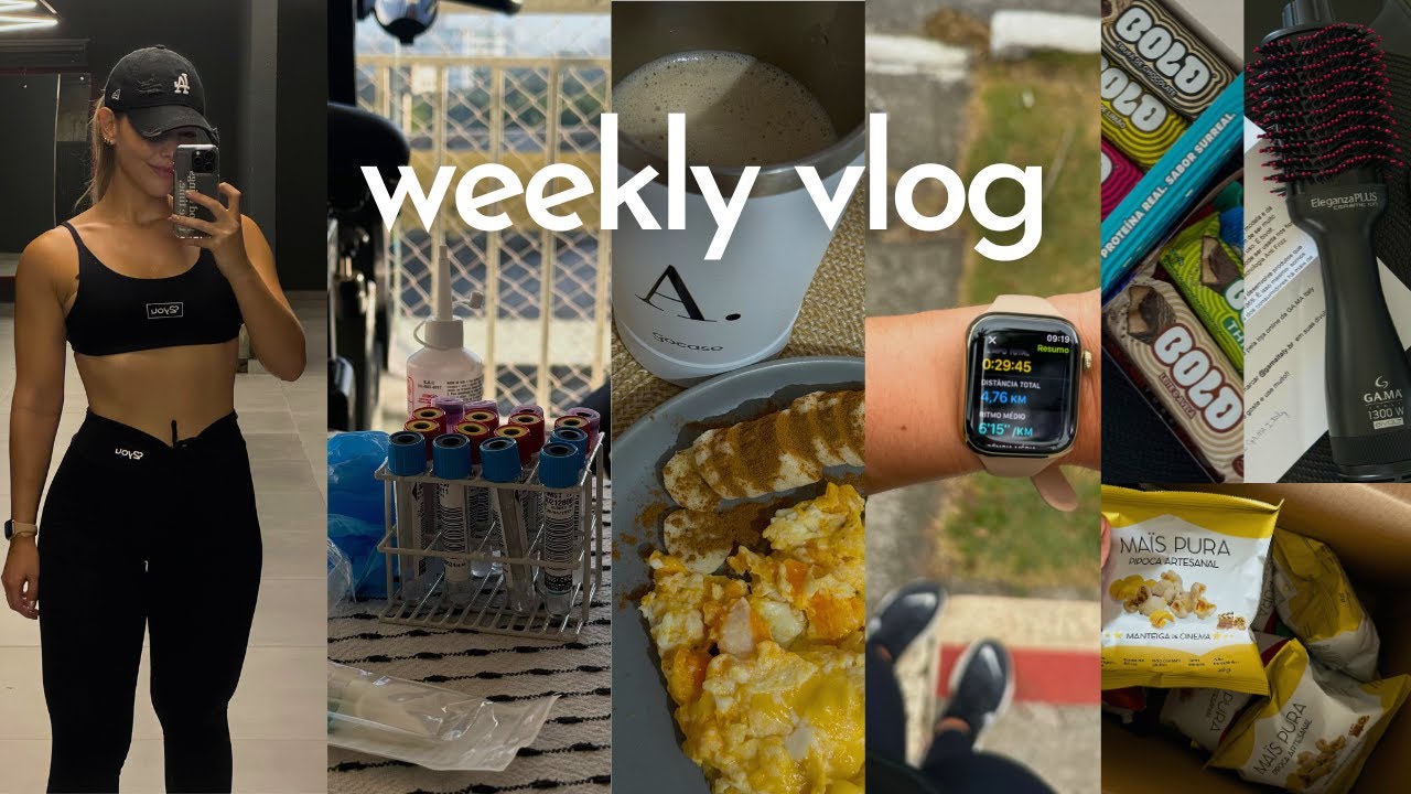 WEEKLY VLOG | TREINO, COMPRINHAS, SKINCARE, SUPLEMENTOS, ROTINA CORRIDA