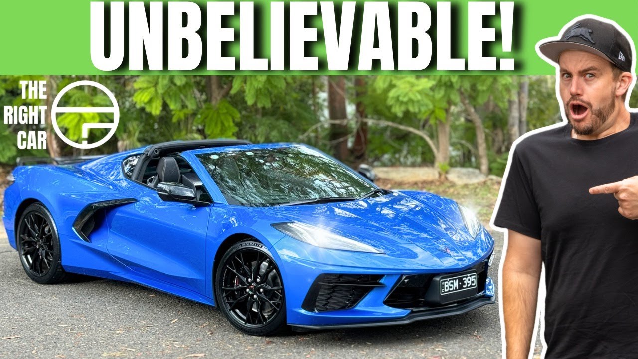 Настоящий суперкар с двигателем V8! Обзор Chevrolet Corvette C8 Stingray 2024 года (3LT)
