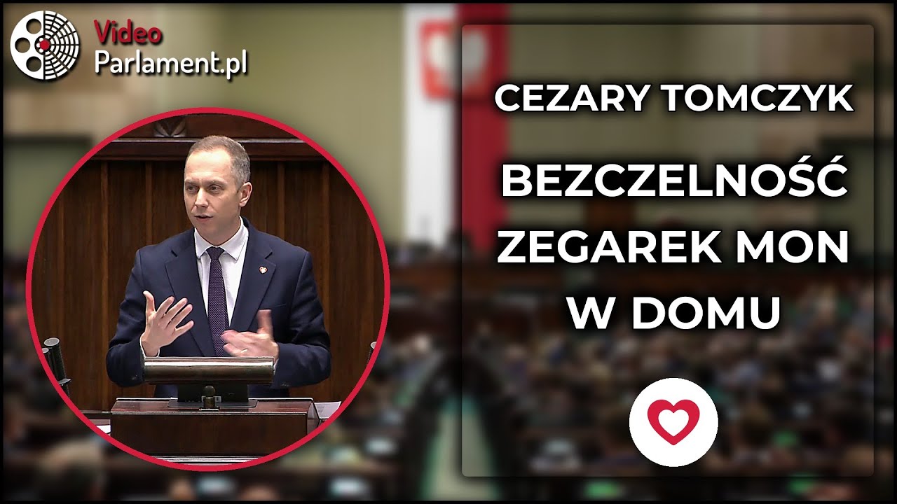 Cezary Tomczyk: Bezczelność - zegarek MON w domu Glapiak