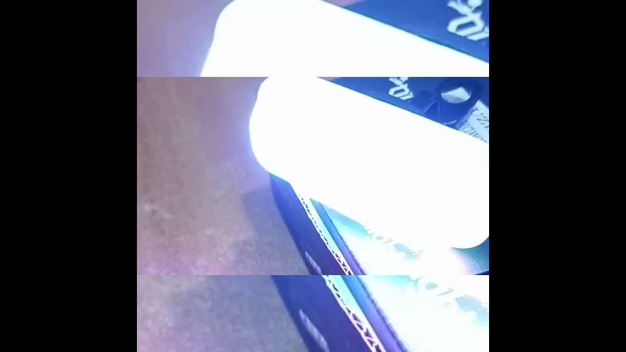 Faro Led Retangular Verde Fluiresente, funcion Fija y Estrobo Azul y Roja