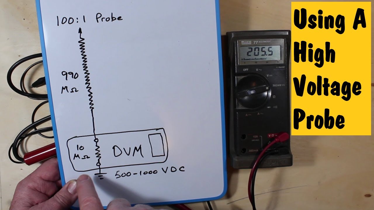 #17  Using A High Voltage Probe - Connecting To A Modern Multimeter And An Old Analog Meter