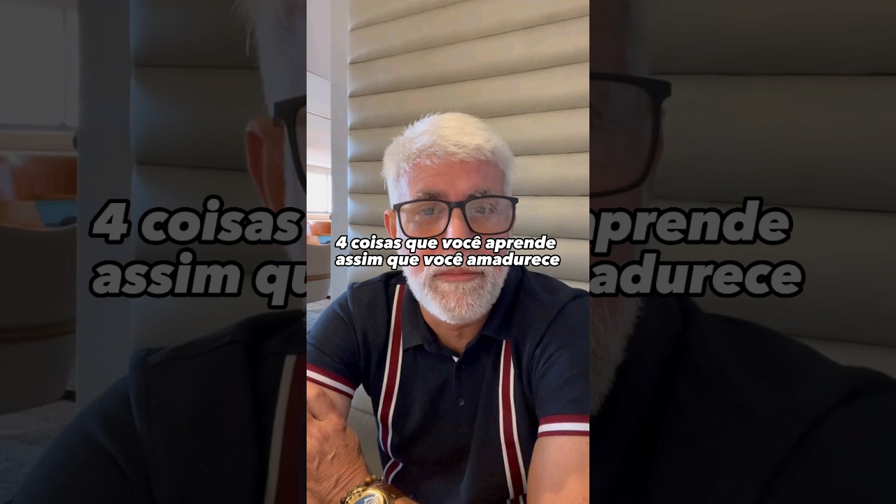 4 coisas que voc&ecirc; aprende quando amadurece #shorts#amadurecimento #pastorclaudioduarte #vida