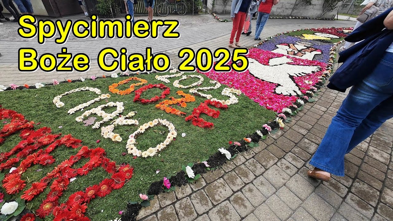Spycimierz - Boże Ciało 2025 - Najładniejsze dywany kwiatowe