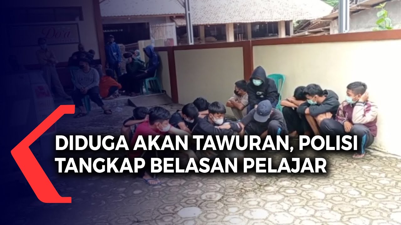 Diduga Akan Tawuran, Polisi Tangkap Belasan Pelajar