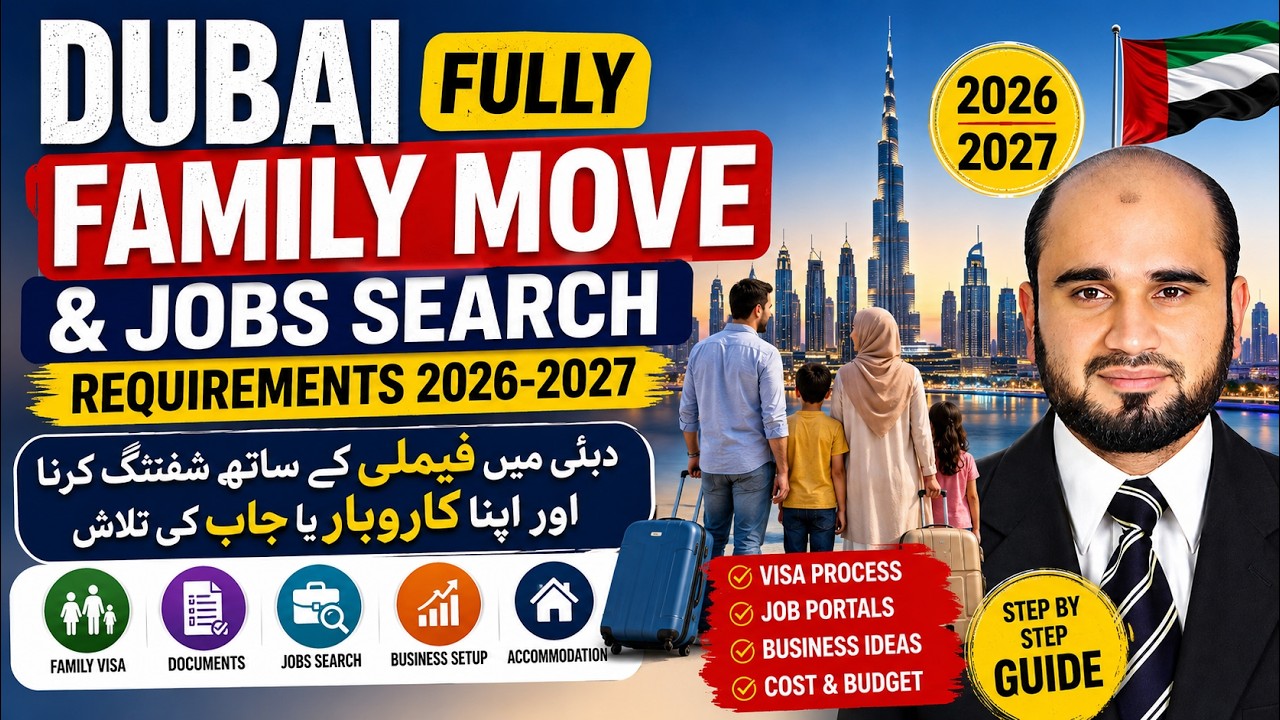 Move to Dubai With Family in 2026&ndash;2027 | Job Search, Business Setup, Visa & Living Requirements