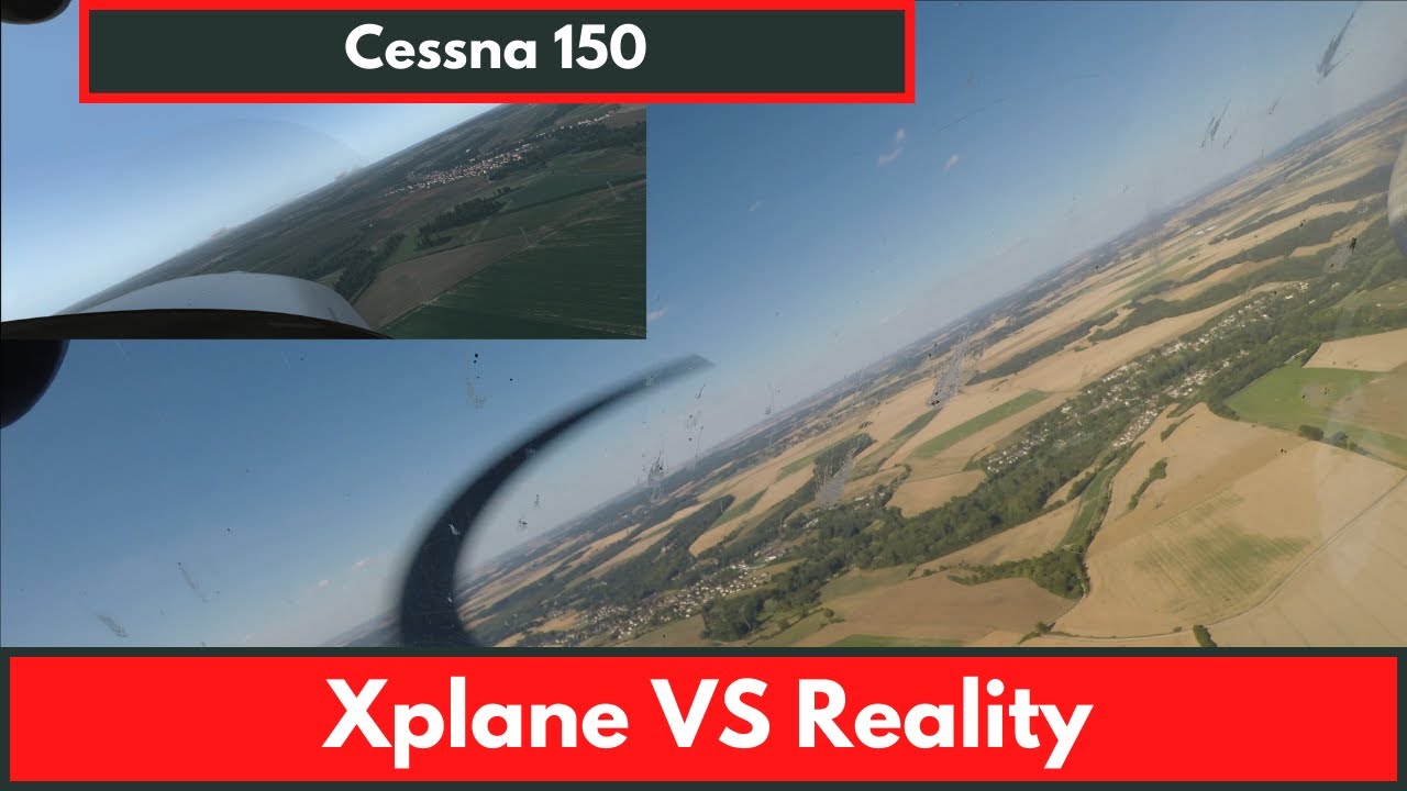 [XPlane 11 VS Reality] Tour de piste sur la 23 à Pontoise (LFPT) en réel + simulateur [4K 2020]
