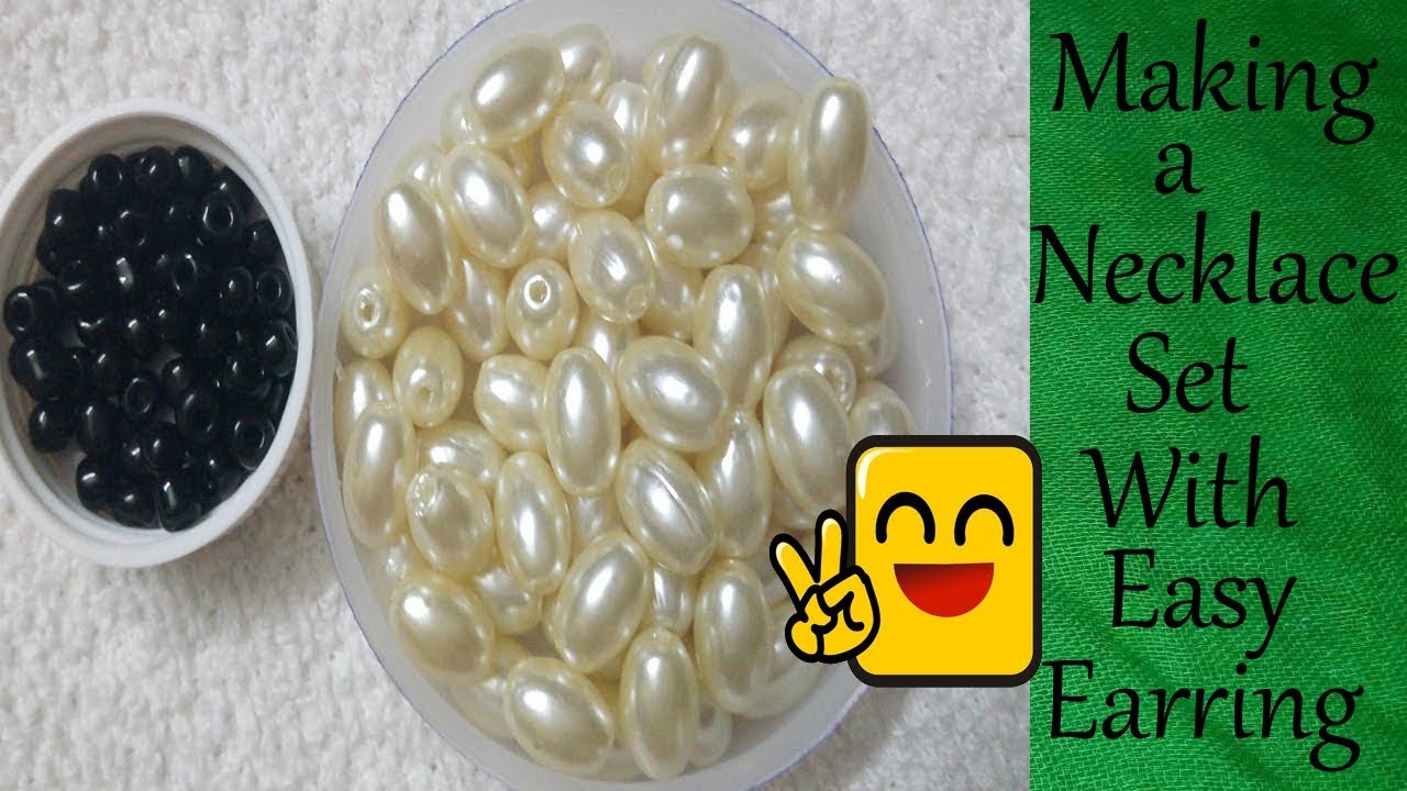 How to make Pearl Beaded Necklace || Diy || jewellery making at home || Diyartiepie || Handmade Jwel