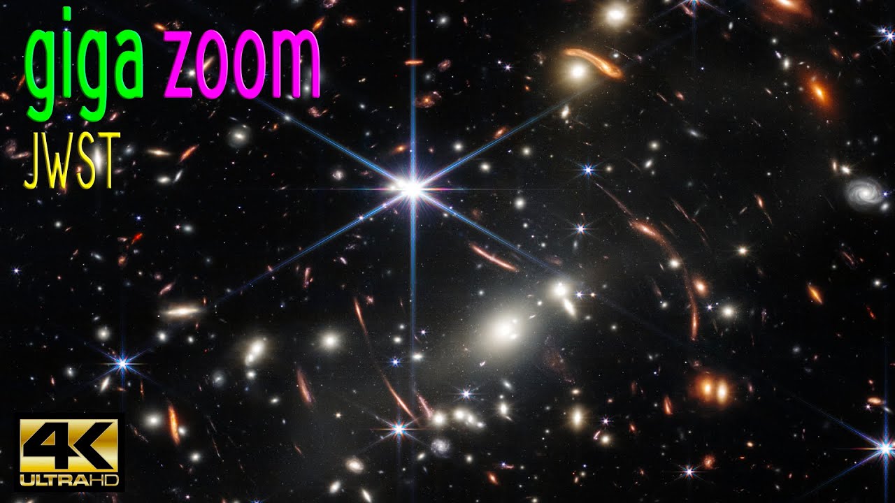 James Webb Space Telescope MEGA ZOOM in 4k - Deep Field SMACS 0723 - JWST - Relaxation Film