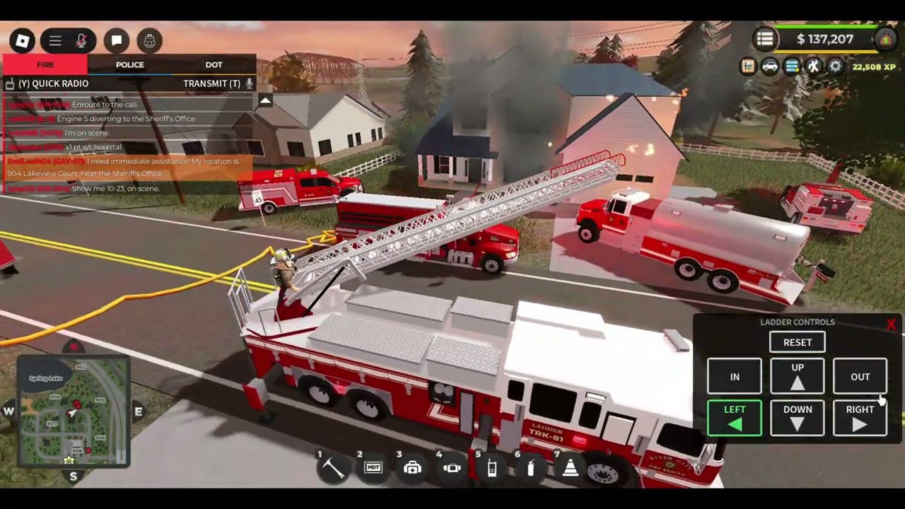 Truck 81 responds to call in Springfield mutual aid