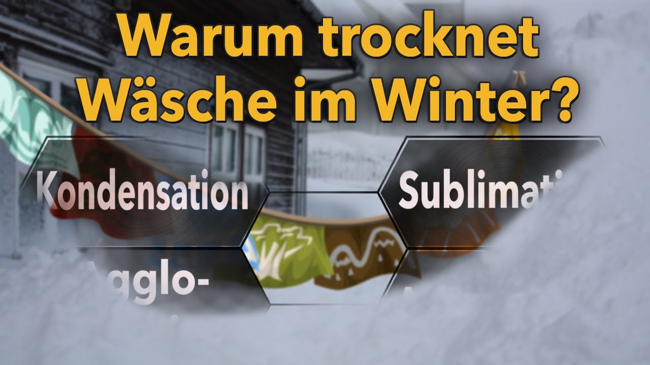 Warum trocknet W&auml;sche im Winter? Prinzip Sublimation - Marcos Quizshow (Ep.38)