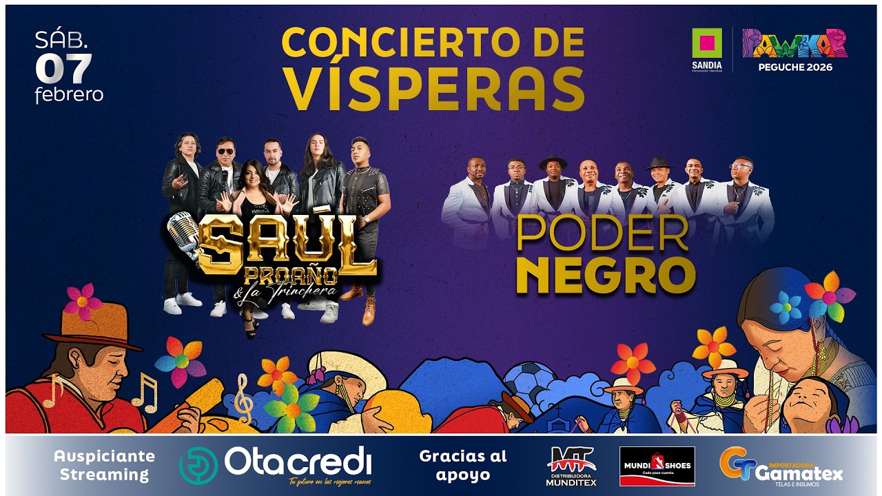 Poder Negro - Saúl Proaño y la Trinchera / Pawkar Peguche 2026 / Concierto de Visperas - Nivel 1