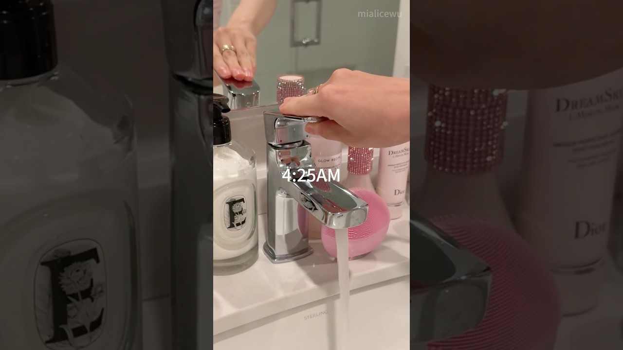 🩰4am asmr grwm morning routine🧴 *get motivated!* #morningroutine #vlog #dayinmylife #skincare
