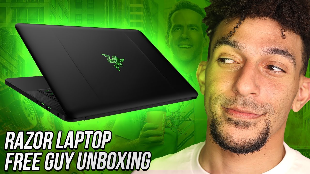 Free Guy MYSTERY BOX + Razer Blade 14 Unboxing | Khleo Thomas