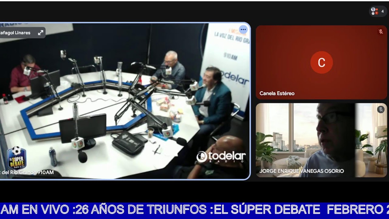 EL SÚPER DEBATE  FEBRERO 20 :  TODELAR  9.10 AM EN VIVO :26 AÑOS DE TRIUNFOS :