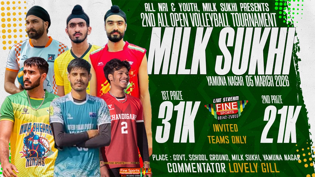 KAHNUWAN vs MILK SUKHI || FINAL VOLLEYBALL MATCH LIVE || @FineSportsLive