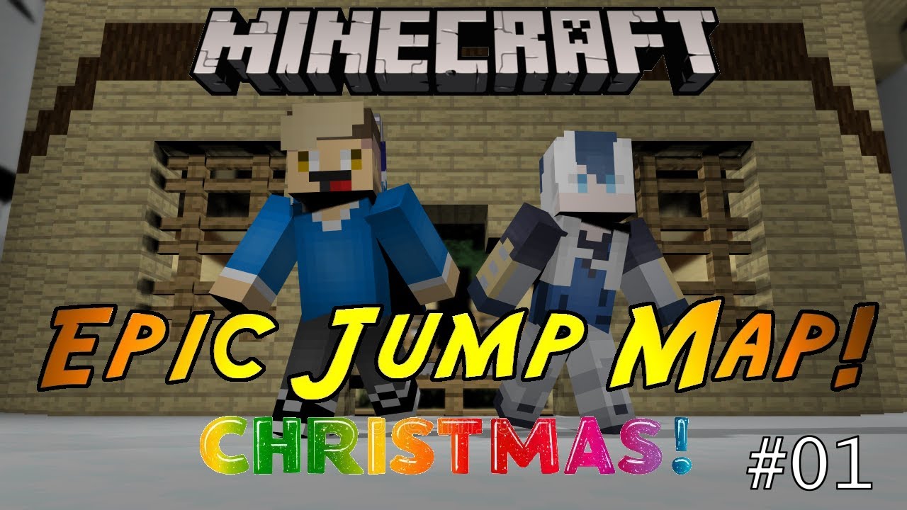Epic Jump Map Christmas Trolling - Minecraft Parkour Map Part #1