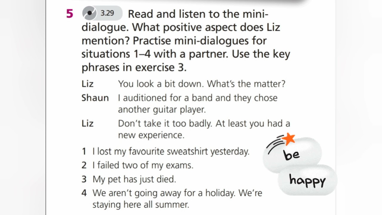English Plus 9. Module 9. Reacting to news and sympathizing. Ex 5 p. 110