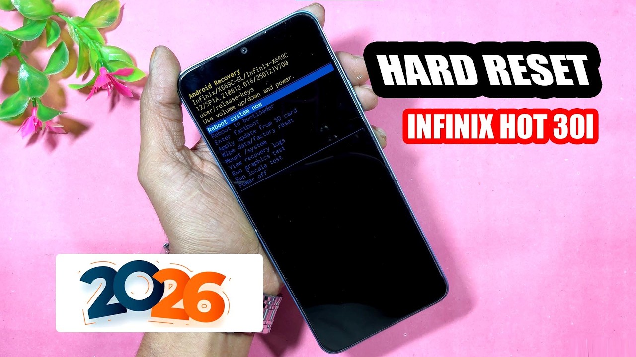 How to Infinix Hot 30i Hard Reset Android 15 🔓 2026