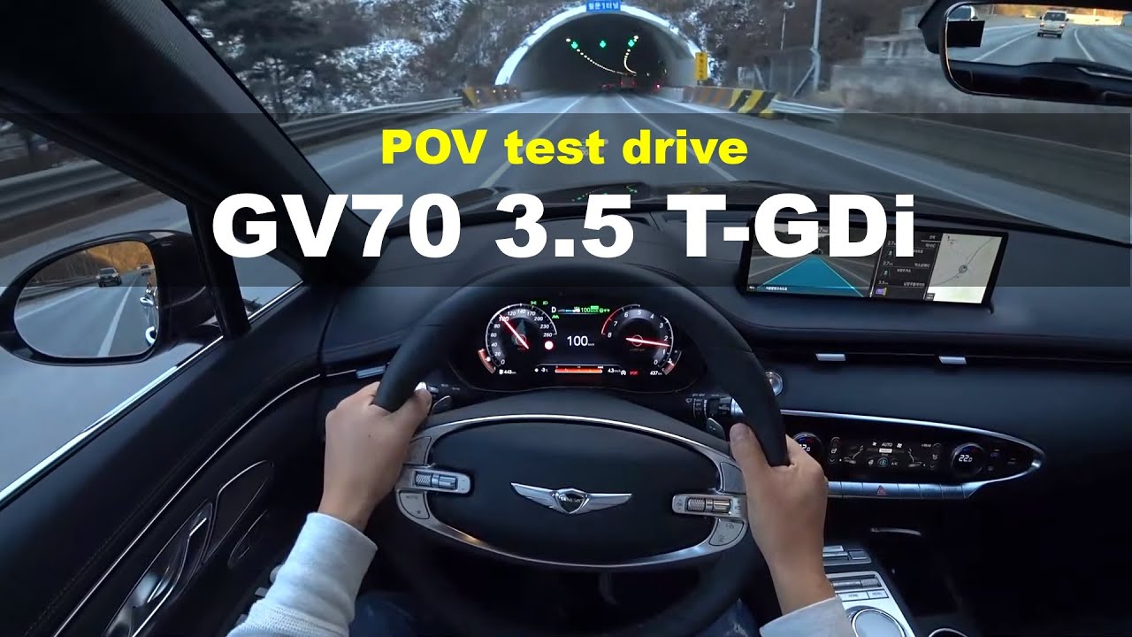 2021 GENESIS GV70 3.5 T-GDi AWD POV test drive