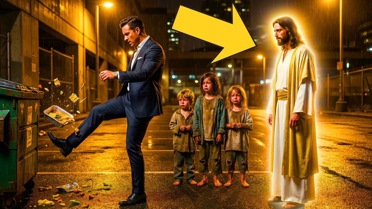 Homem JOGA comida no lixo na frente de famintos – Jesus aparece e... - Uma HISTÓRIA REAL
